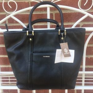 Leather Black Purse/Totebag